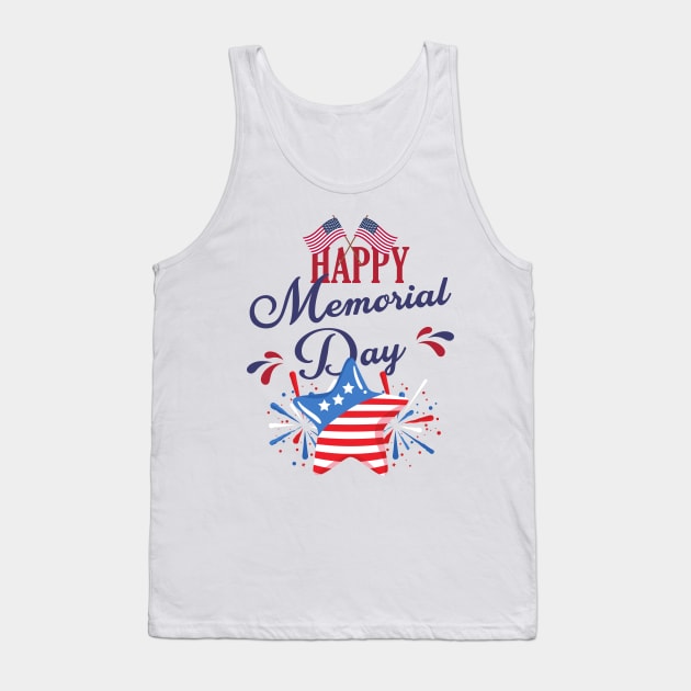 Happy Memorial Day, May 29 Tank Top by FineArtMaster